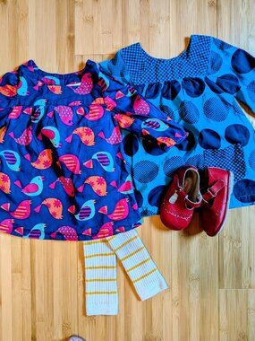 5 Piece Twee/Mod Baby Girl Clothing Lot